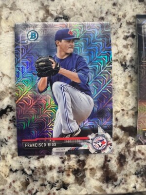 2017 BOWMAN CHROME MEGA BOX REFRACTOR CARD TORONTO BLUE JAYS FRANCISCO RIO BCP37