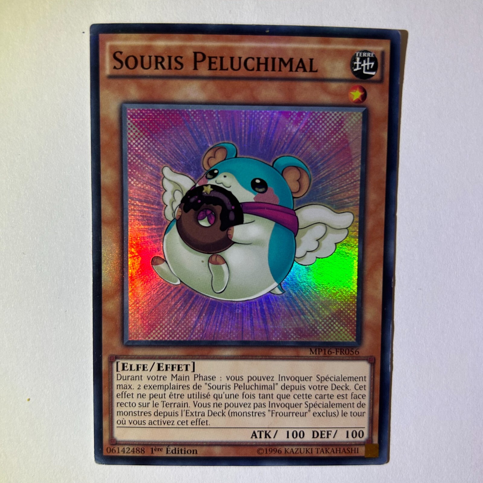 Yu-Gi-Oh Super Rare Plush Mouse MP16-FR056 Collectible Card