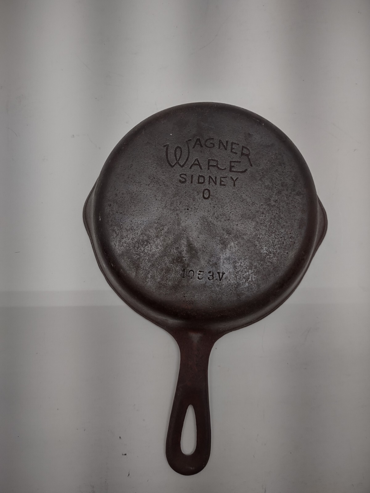 Vintage Cast Iron Skillet Wagner Ware Sidney 0 1053v Double spout Good