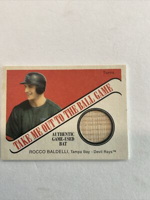 Rocco Baldelli-2004 Toops Take Me Out To The Ball Game Game Used Bat #TB-RB  r