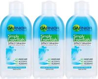 Garnier Simple Essentials 2 in 1 Make Up Remover 200ml X 3