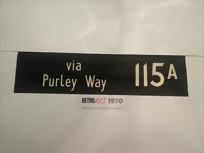 London Okt 1962 1978 Bus Rollo 36  - Via Purley Way 115a