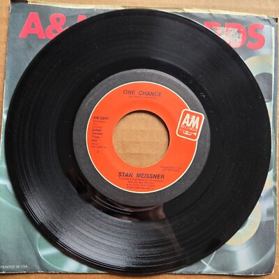 STAN MEISSNER One Chance DJ PROMO 45 7'' Record Vinyl Records