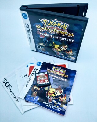 Pokemon Mystery Dungeon: Explorers of Darkness (Nintendo DS) W/Manual & Inserts