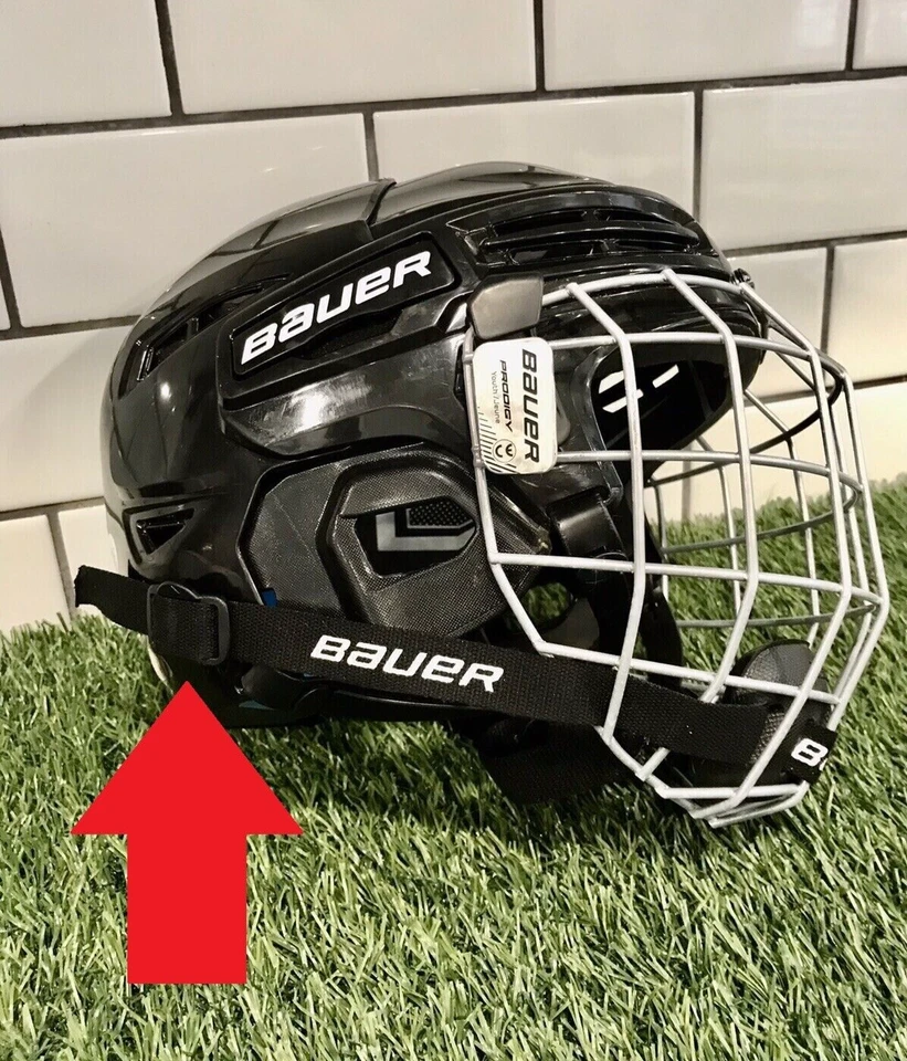 Bauer Hockey Helmet FM Sliding Plastic Buckle & Stud 2-Pack | Helmet Hardware