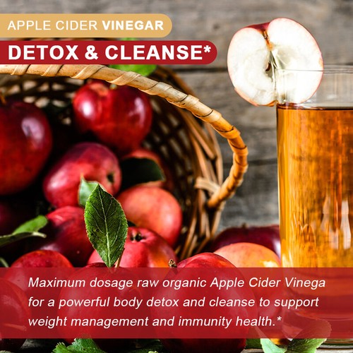 Pure APPLE CIDER VINEGAR ACV 360 Capsules PURE WEIGHT LOSS FAT BURNER Diet Pills - Picture 5 of 12