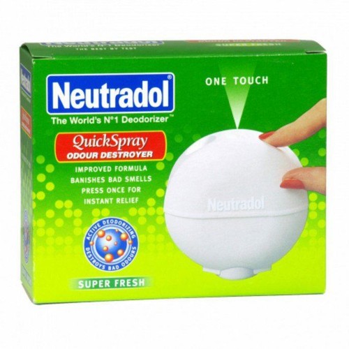 Neutradol Quick Spray Air Freshener Odour Destroyer Super Fresh Home