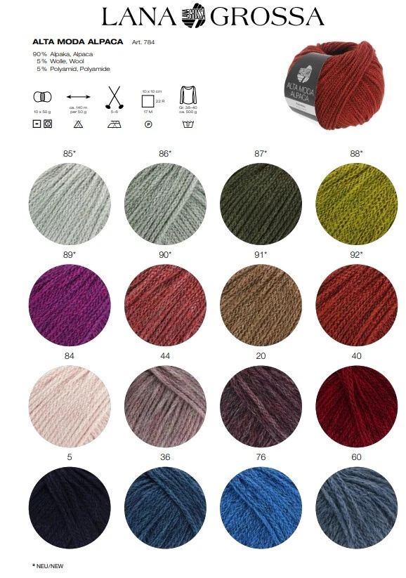 Lana Grossa Alta Moda Alpaca, verschiedene Farben zur Auswahl - Bild 3 von 4