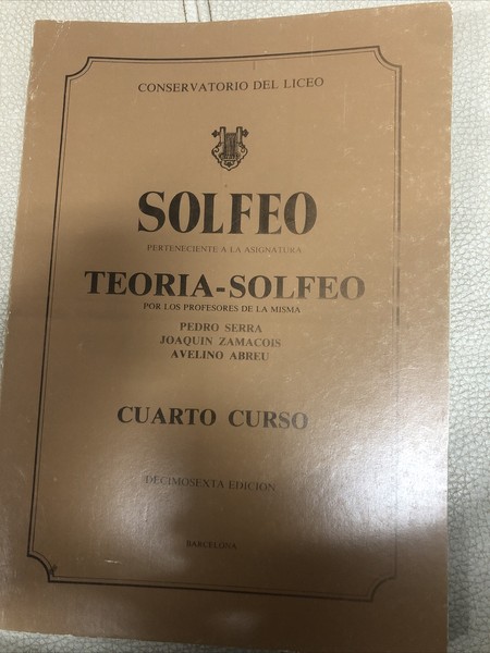 Teoría-solfeo Cuarto Curso