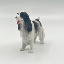 Vintage Springer Spaniel Hand Painted Figurine Resin