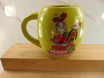Merry Grinchmas Mr. Grinch Ceramic Cup Mug NEW MINT CONDITION