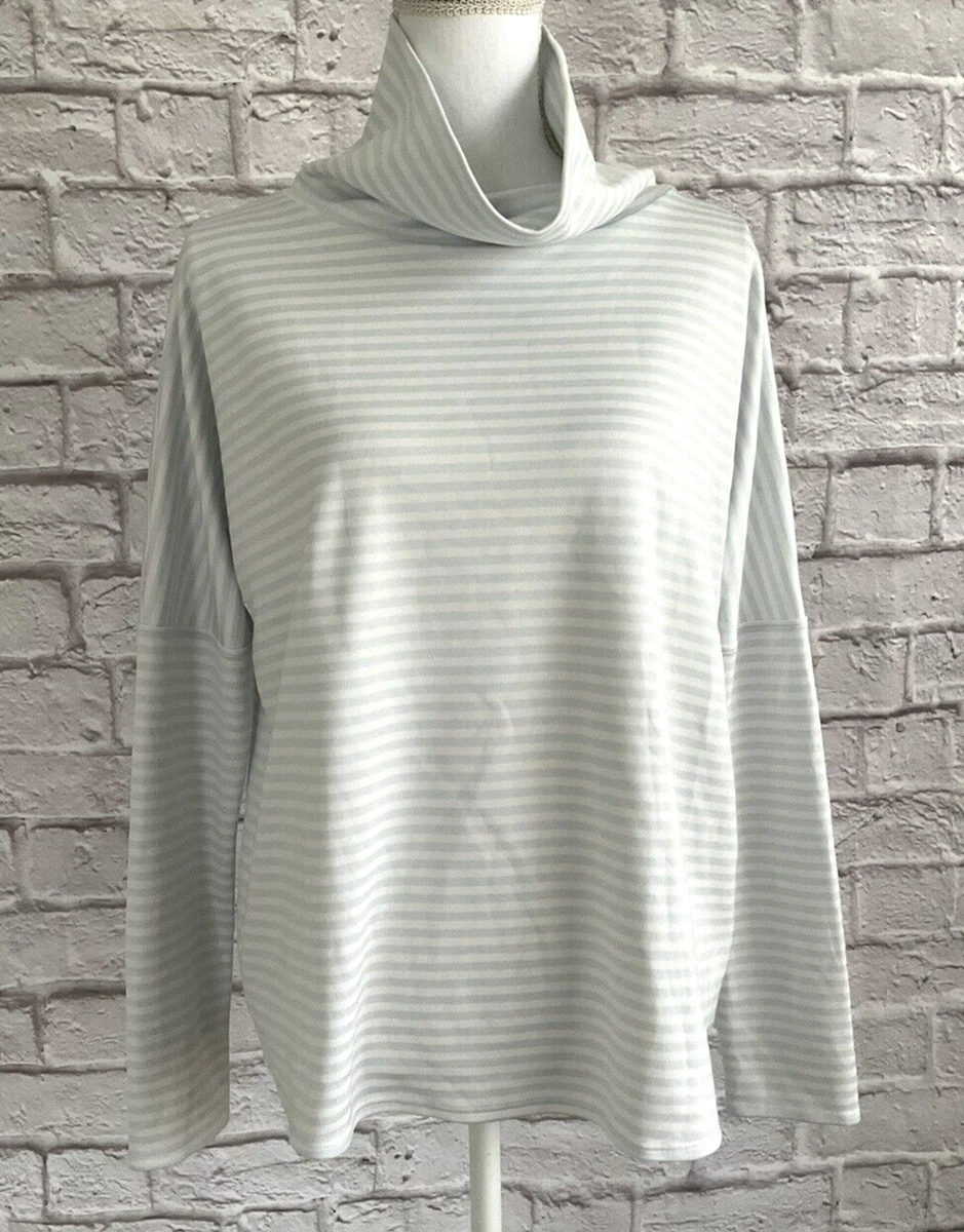 Oiselle big top stripe mock neck