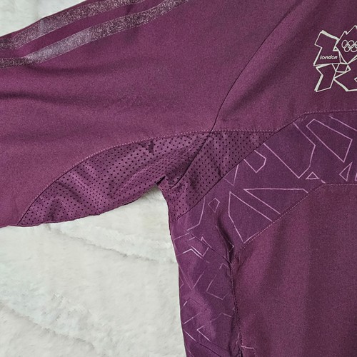 Adidas London 2012 Olympics Tracksuit Jacket Women's Size UK 10 Purple Climacool - Picture 8 of 16