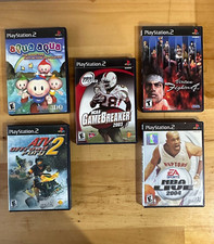PlayStation 2 PS2 Game Lot of 5 - Aqua Aqua, Gamebreaker 2003, Virtua Fighter 4