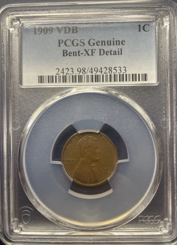1909 VDB PCGS GENUINE Bent -XF Detail