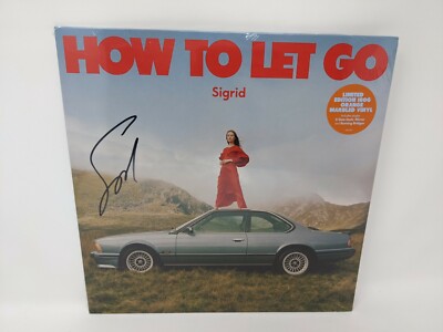 SIGRID How To Let Go LP SIGNED / AUTOGRAPHED ORANGE MARBLE VINYL SEALED