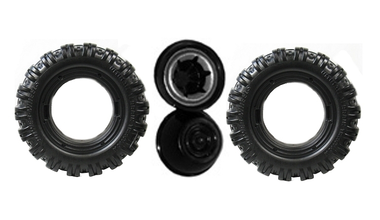 K7112 Green Jeep Hurricane Replacement Wheel- 2 Pack