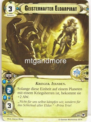 Warhammer 40000 Conquest LCG - Geisterhafter Eldarpirat #065 - Gabe der Himmlisc