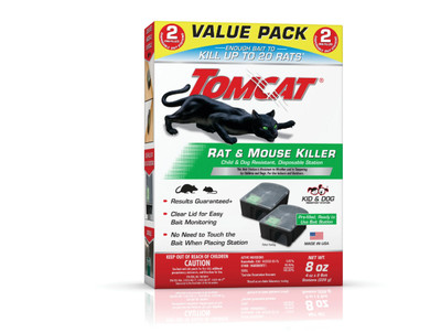 Tomcat Mouse Killer Child and Dog Resistant, Disposable Station