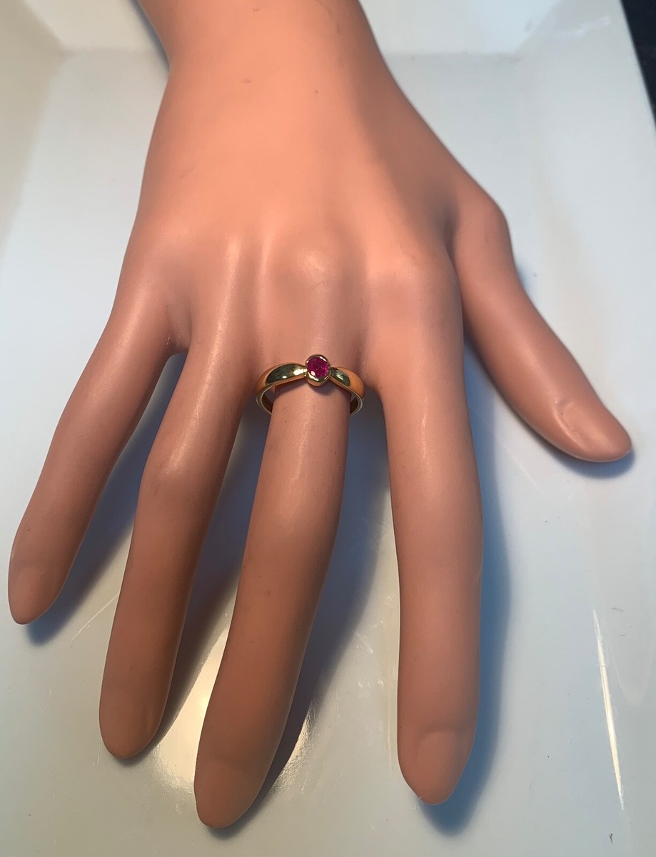 Bague Or 18 Carats Rubis - 2,65 G - Taille 54 - Neuf Sans Emballage