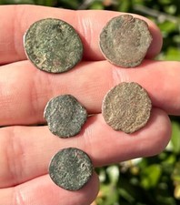 Roman Coins LOT OF 5 World Coins Roman Empire Ancient Coin Collection