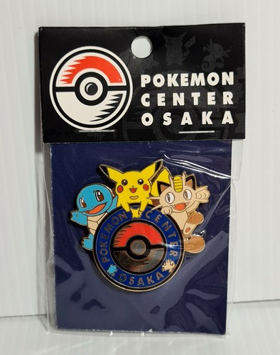 Nintendo Pokemon Center Japan Osaka Pin Pikachu Squirtle Meowth Sealed 1998 Ebay
