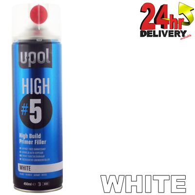 U-Pol HIGH5 1K gebrauchsfertig WEISS hochgebaute Farbgrundierung 450ml Dose Upol