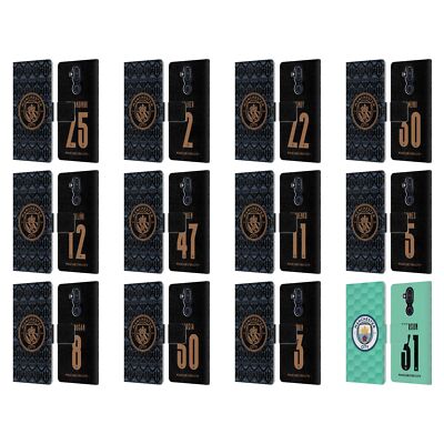 MAN CITY FC 2020/21 PLAYERS AWAY KIT GROUP 2 LEATHER BOOK CASE FOR NOKIA PHONES