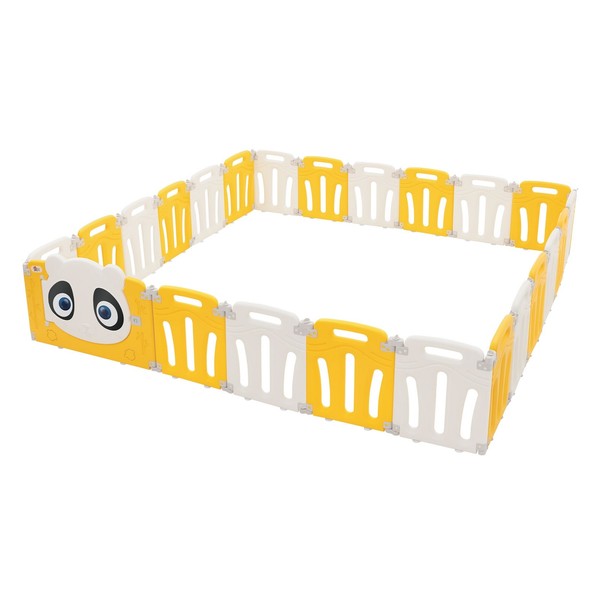 Laufgitter Baby Absperrgitter Panda Faltbar Krabbelgitter Laufstall 240X240 Cm-image