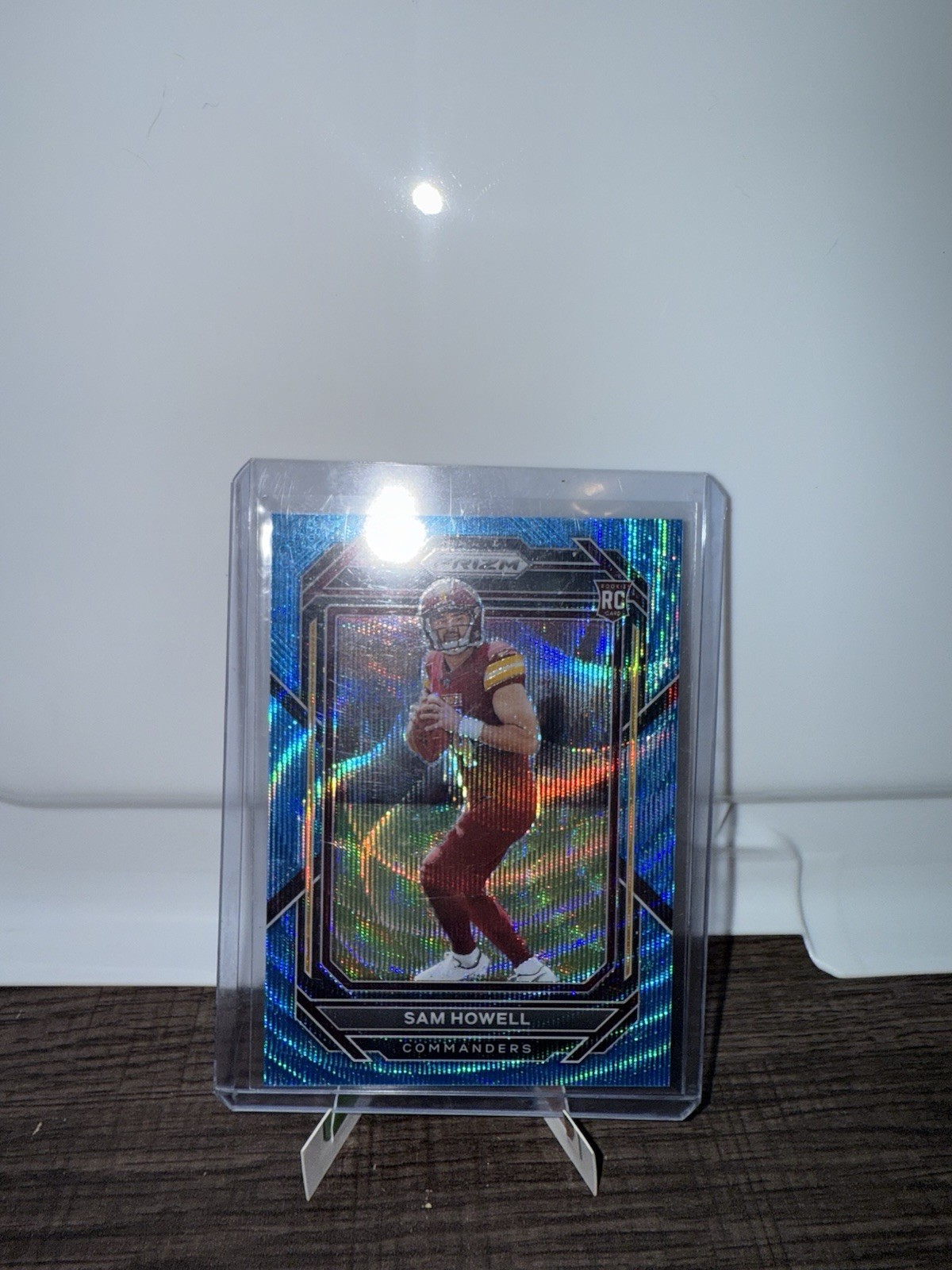 2022 Panini Prizm Rookies Sam Howell #306 Blue Wave Prizm /199 (RC) 79/199