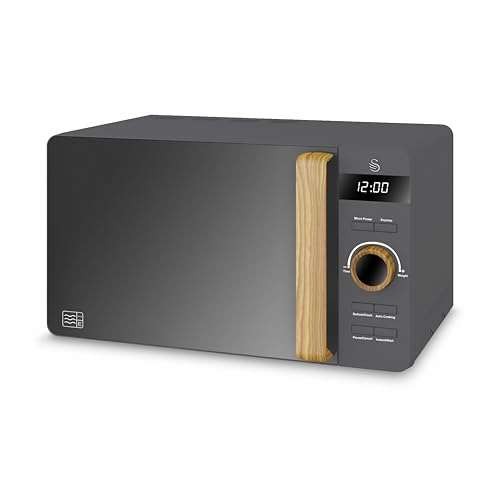 Swan 20L Nordic Digital LED Microwave, 6 Power Levels,  Assorted colors 