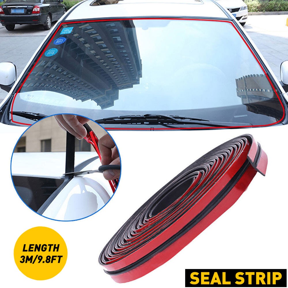 10ft/10FT T Rubber Seal Weather Strip Trim For Car Front Rear Windshield Sunroof
