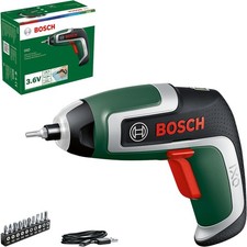 Bosch IXO 7 Cordless Electric Screwdriver 3.6V 2.0Ah, 10 Bits With Case - Green