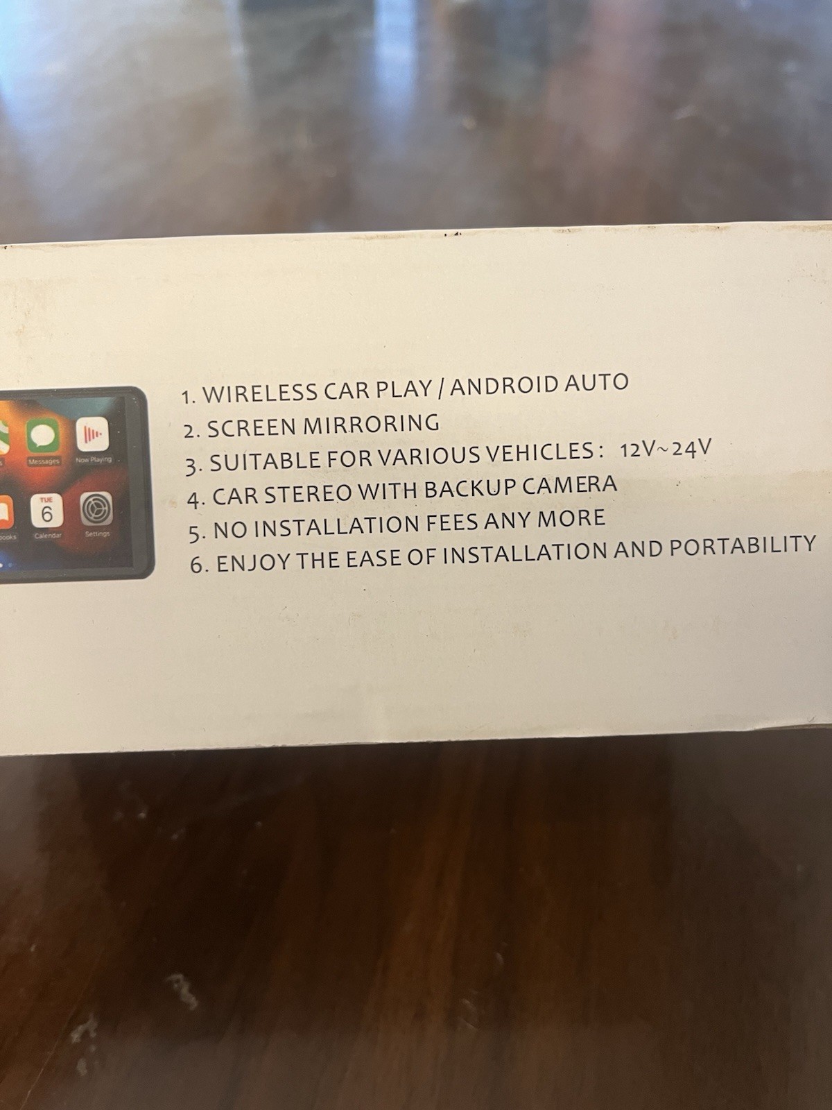 Hieha Wireless Carplay Screen for Car, 7" HD Portable Touchscreen Car Stereo