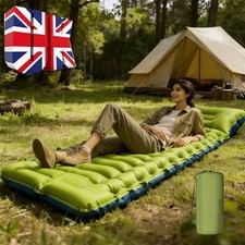 Inflatable Mat Camping Sleeping Self Inflating Mattress Bed Air Pillow Hiking R