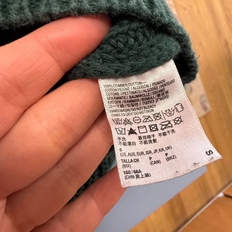 American Apparel 女式小号短 20.5 英寸坑到坑毛衣 100% 棉,2950 — 第 4/4 张图片