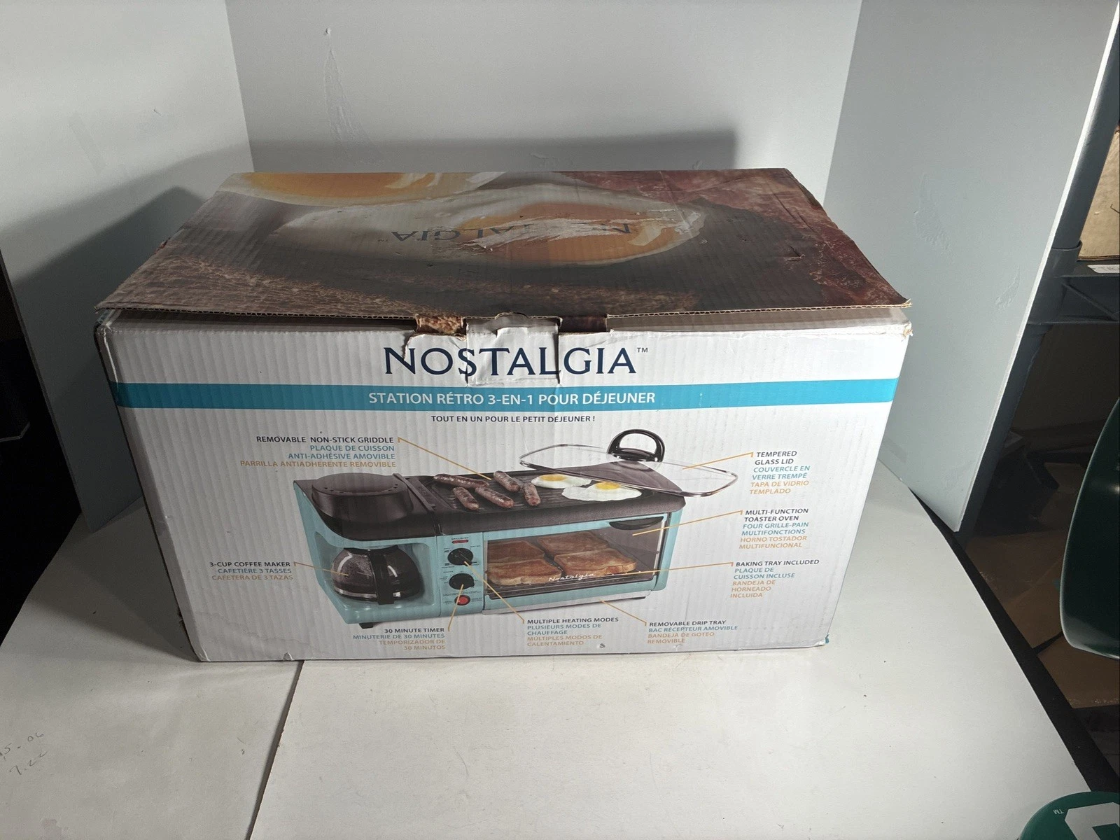 Nostalgia Retro 3-in-1 Family Size Electric Breakfast Station.
Opens in a new window or tab
