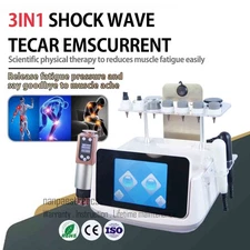 Pro 3in1 Tecar Shock Wave Therapy Machine Physiotherapy Body Massage Pain Relief
