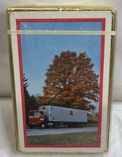 Remembrance Vintage Bridge Playing Cards With Tractor Trailer On The Front NOS