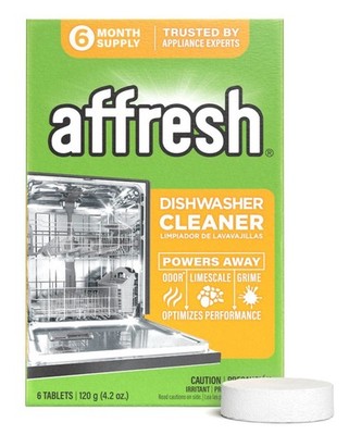 Affresh  Dishwasher Cleaner Remove Limescale and Odor-Causing Residue, 6 Count