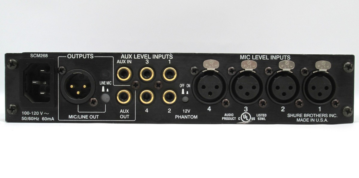 Shure SCM268 4 Channel Microphone Mixer | eBay