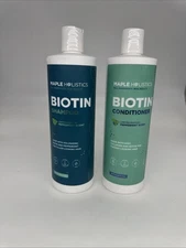 Volumizing Biotin Shampoo and Conditioner Set, Maple Holistics 16 oz Sealed