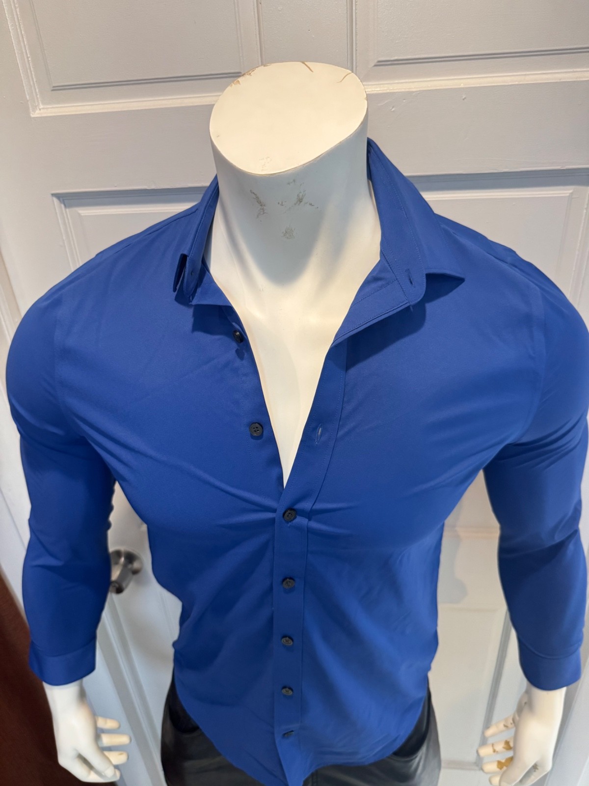 Express Performance Slim Button-Do Dress Shirt Ro… - image 3