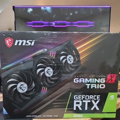 NEW SEALED MSI GeForce RTX 3080 Gaming X Trio 10G - NON-LHR / FHR - Rare v1