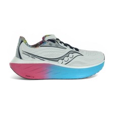 Saucony Women's Ride 18 White/Aqua/Pink Running Shoes S11000-350
