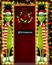 Grinch Porch Banners Christmas Decorations