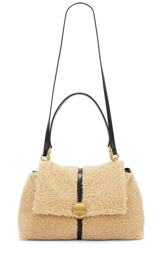 Chloé Penelope Shearling Medium Shoulder Bag