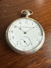 Antique Elgin 1894 Grade 104 White Dial Pocket Watch Working
