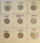 Mercury Dimes 90% Silver lot (9) collection 1935 D P S See Photos