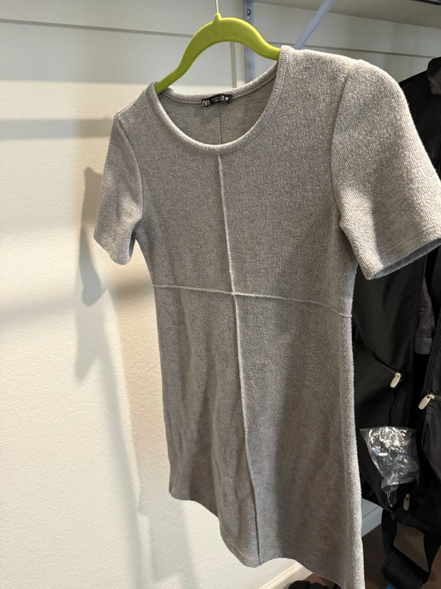mini sweater dress zara | Tops | Zara Tan Knit Zara Purple Puff Sleeve Ribbed